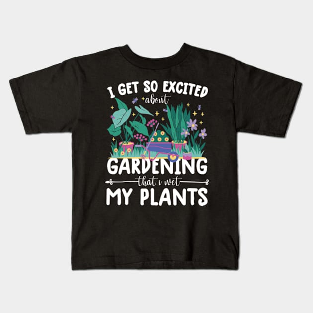 Cool Gardening Design For Men Women Plant Lover Gardener Kids T-Shirt by David Brown